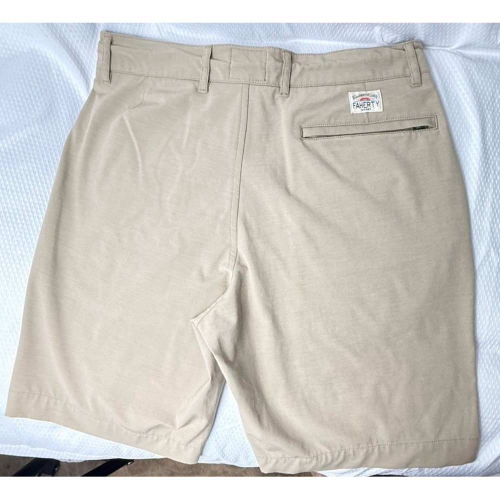Vintage Flaherty All Day Shorts Size 30 Kakhi Draw String Waist Good Condition - Picture 3 of 13